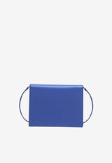 Dolce & Gabbana DG Logo Crossbody Bag in Calf Leather Blue BB7287 AW576 80623