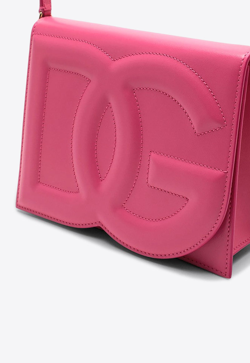 Dolce & Gabbana DG Logo Calf Leather Crossbody Bag Lilac BB7287AW576/P_DOLCE-80441