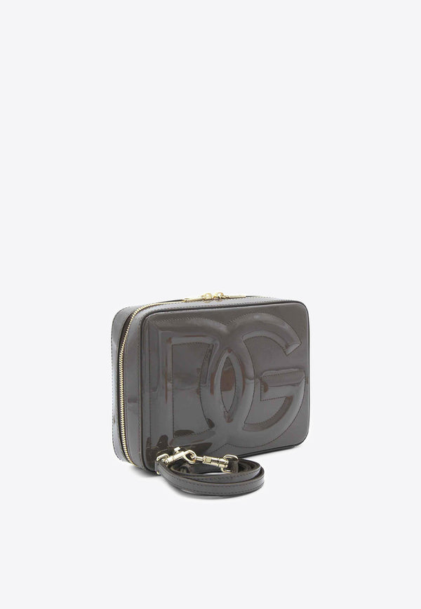 Dolce & Gabbana Medium DG Logo Crossbody Bag in Patent Leather Bags Color
