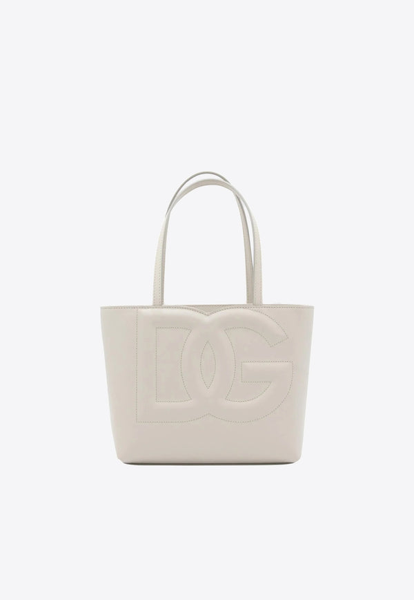 Dolce & Gabbana Small DG Logo Tote Bag in Calf Leather Bags Color