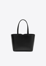Dolce & Gabbana Small DG Logo Calf Leather Tote Bag Black BB7337AW576/P_DOLCE-80999