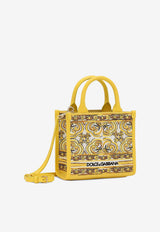 Dolce & Gabbana Mini DG Majolica Embroidered Tote Bag BB7479 AW050 HG3OB Yellow