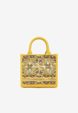 Dolce & Gabbana Mini DG Majolica Embroidered Tote Bag BB7479 AW050 HG3OB Yellow