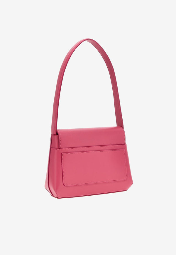 Dolce & Gabbana DG Logo Shoulder Bag in Calf Leather Fuchsia BB7516 AW576 80441