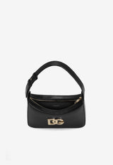 Dolce & Gabbana 3.5 DG Logo Leather Shoulder Bag Black BB7598 AW576 80999