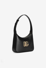 Dolce & Gabbana 3.5 DG Logo Leather Shoulder Bag Black BB7598 AW576 80999