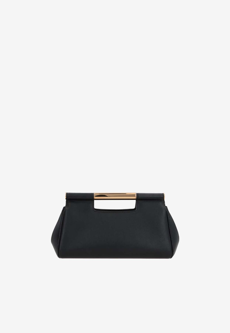 Dolce & Gabbana Medium Sicily Leather Clutch Bag BB7612 AN767 80999 Black
