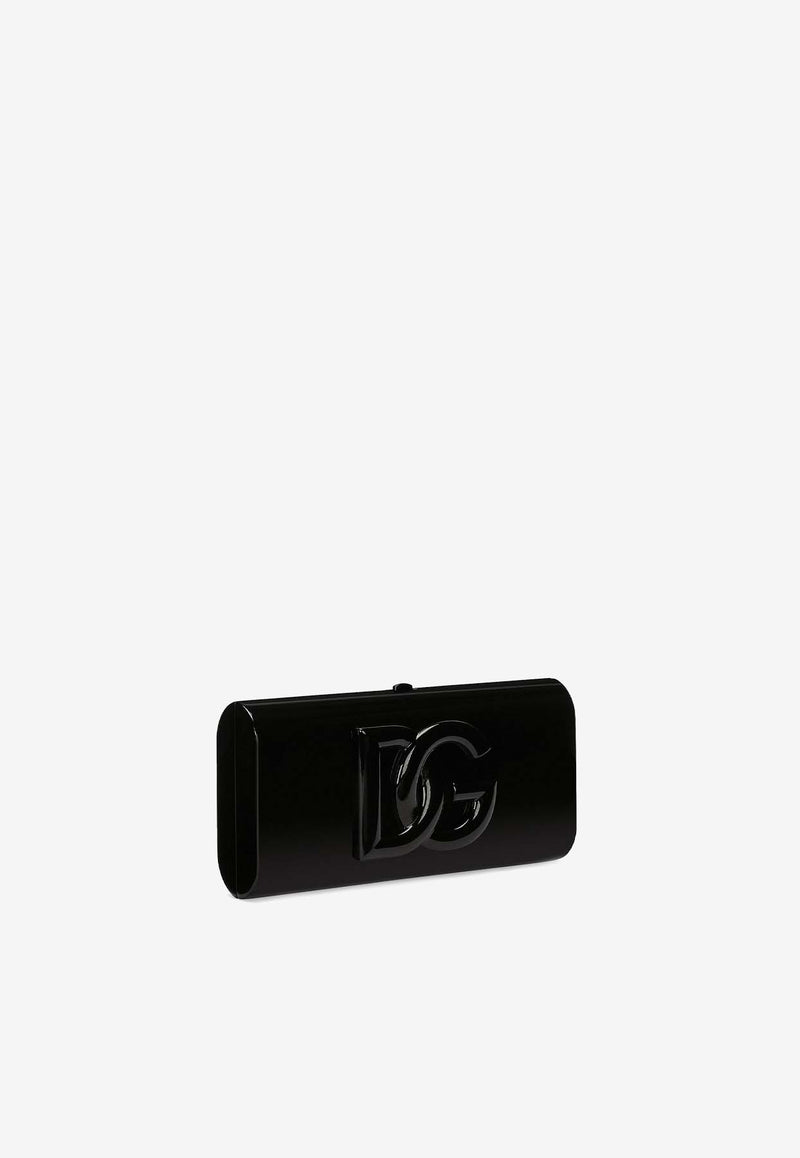 Dolce & Gabbana DG Logo Box Clutch BB7622 AU640 80999 Black