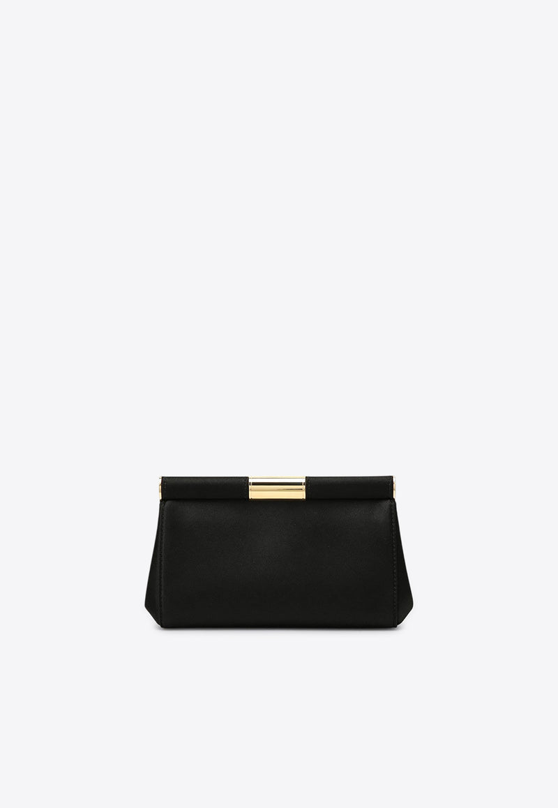 Dolce & Gabbana Small Marlene Satin Clutch Black BB7635A7630/P_DOLCE-80999