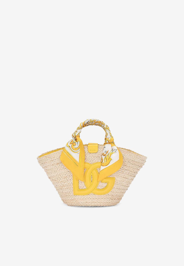 Dolce & Gabbana Small Kendra DG Tote Bag BB7695 AV860 HG3OB Natural