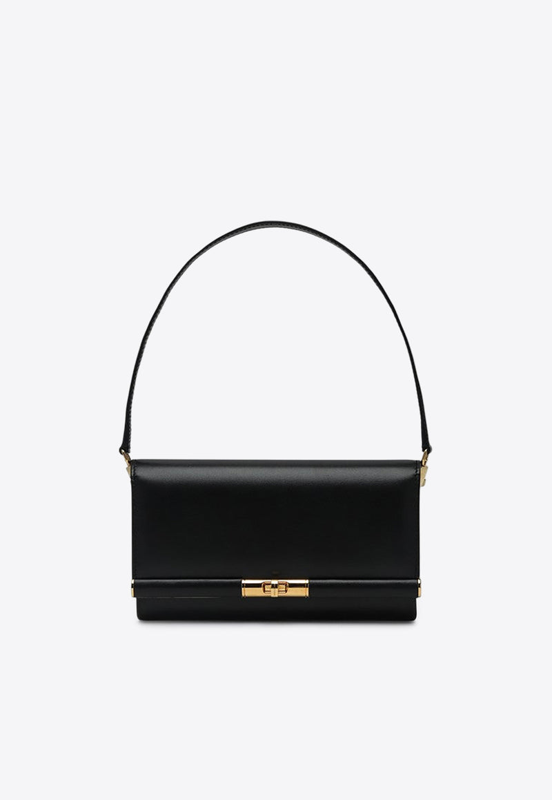 Dolce & Gabbana Marlene Calf Leather Shoulder Bag Black BB7756A3G19/Q_DOLCE-80999