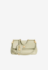 Dolce & Gabbana Medium My Sicily Top Handle Bag in Plongé Calfskin Green BB7782 B7321 80527