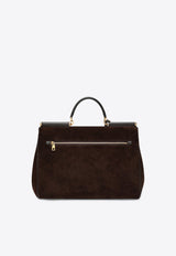 Dolce & Gabbana Large My Sicily Suede Handbag Brown BB7814BO903/R_DOLCE-8M157