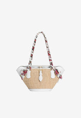 Dolce & Gabbana Coffa Capri Raffia Shoulder Multicolor BB7815 A0067 89343