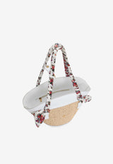 Dolce & Gabbana Coffa Capri Raffia Shoulder Multicolor BB7815 A0067 89343