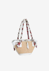 Dolce & Gabbana Coffa Capri Raffia Shoulder Multicolor BB7815 A0067 89343