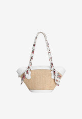 Dolce & Gabbana Coffa Capri Raffia Shoulder Multicolor BB7815 A0067 89343
