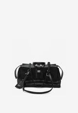 Dolce & Gabbana Vittoria Calf Leather Shoulder Bag  Black BB7844AW118/R_DOLCE-80999