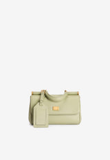 Dolce & Gabbana My Sicily Top Handle Bag in Plongé Calfskin Green BB7864 B7321 80527