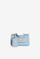 Dolce & Gabbana My Sicily Top Handle Bag in Plongé Calfskin Light Blue BB7864 B7321 80628