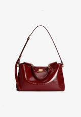 Dolce & Gabbana Medium Vittoria Calfskin Shoulder Bag Red BB7896 AZ000 83028