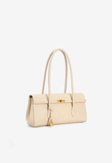 Dolce & Gabbana Marlene Shoulder Bag in Palmellato Calfskin Cream BB7927 A3G19 8H000