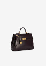 Dolce & Gabbana Marlene Top Handle Bag in Palmellato Calfskin Burgundy BB7932 A3G19 8M073