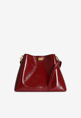 Dolce & Gabbana Large Vittoria Calfskin Shoulder Bag Red BB7942 AZ000 83028