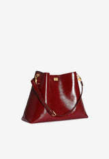 Dolce & Gabbana Large Vittoria Calfskin Shoulder Bag Red BB7942 AZ000 83028