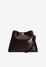 Dolce & Gabbana Large Vittoria Calfskin Shoulder Bag Brown BB7942 AZ000 8H042