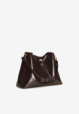Dolce & Gabbana Large Vittoria Calfskin Shoulder Bag Brown BB7942 AZ000 8H042