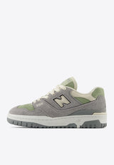 New Balance 550 Low-Top Sneakers in Slate Gray with Olivine and Linen Gray BBW550AR