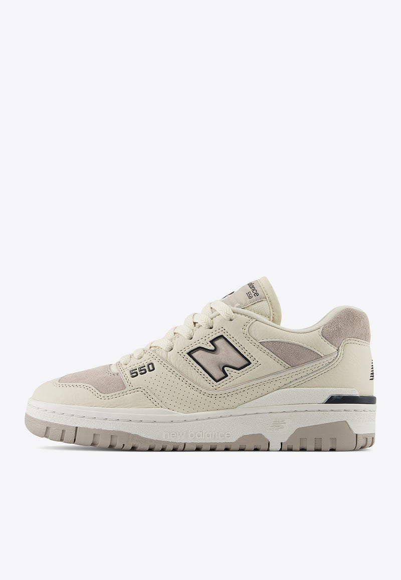 New Balance 550 Low-Top Sneakers in Linen with Moonrock and Phantom Beige BBW550RB