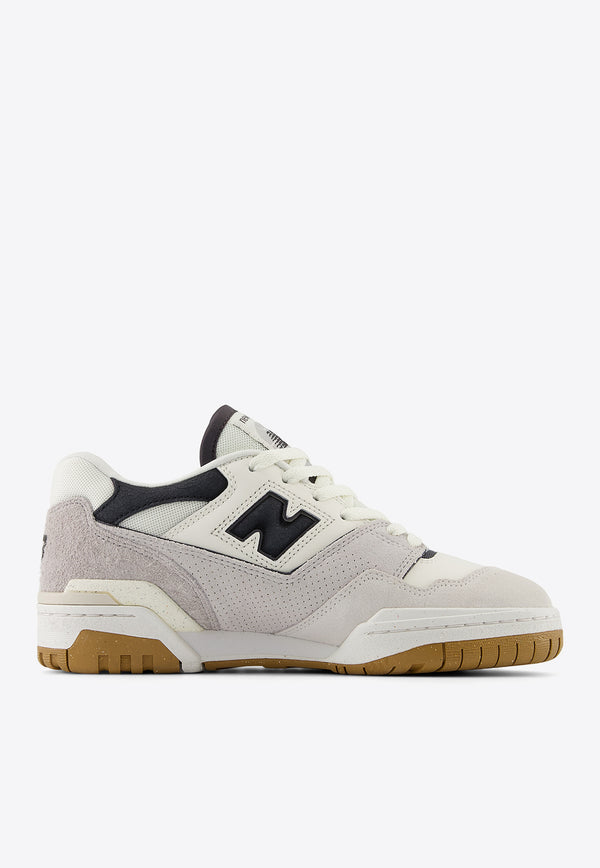 New Balance 550 Low-Top Sneakers in Sea Salt with Gray Matter and Magnet White BBW550TA