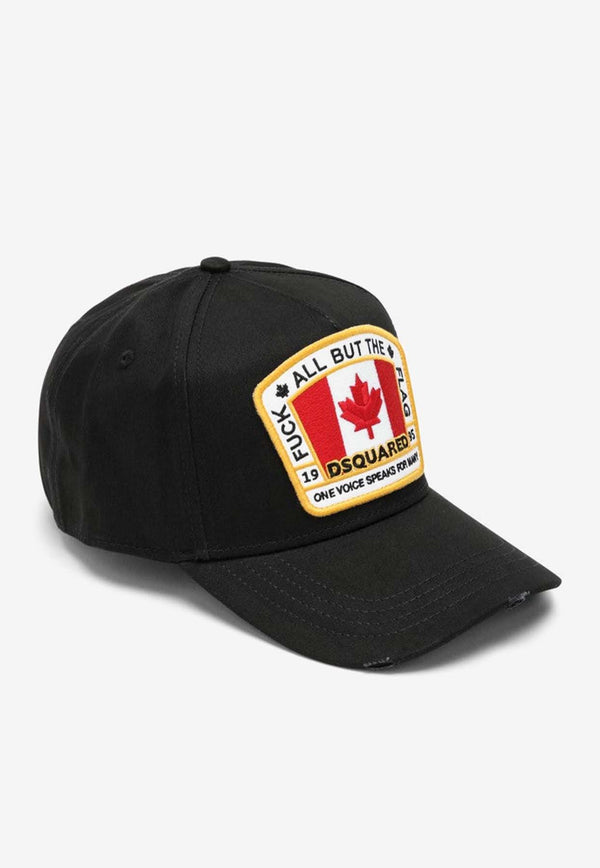 Dsquared2 Canadian Flag Distressed Baseball Cap BCM401105C00001/O_DSQUA-2124