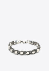 Emanuele Bicocchi Beaded Silver Bracelets Silver BDB1MET/1_EMANU-SIL