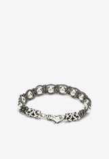 Emanuele Bicocchi Beaded Silver Bracelets Silver BDB1MET/1_EMANU-SIL