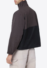 Brain Dead Checked Zip-Up Jacket Black BDF25O160046NY/R_BRAID-CH