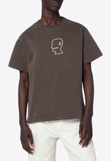 Brain Dead 3D Logohead T-shirt Brown BDF25T000047CO/R_BRAID-BR