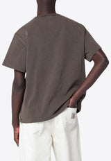 Brain Dead 3D Logohead T-shirt Brown BDF25T000047CO/R_BRAID-BR