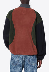 Brain Dead Colorblocked Buttoned Sweatshirt Multicolor BDF25T340045PL/R_BRAID-NA