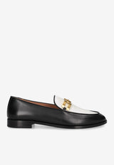 Brandi Logo Leather Loafers