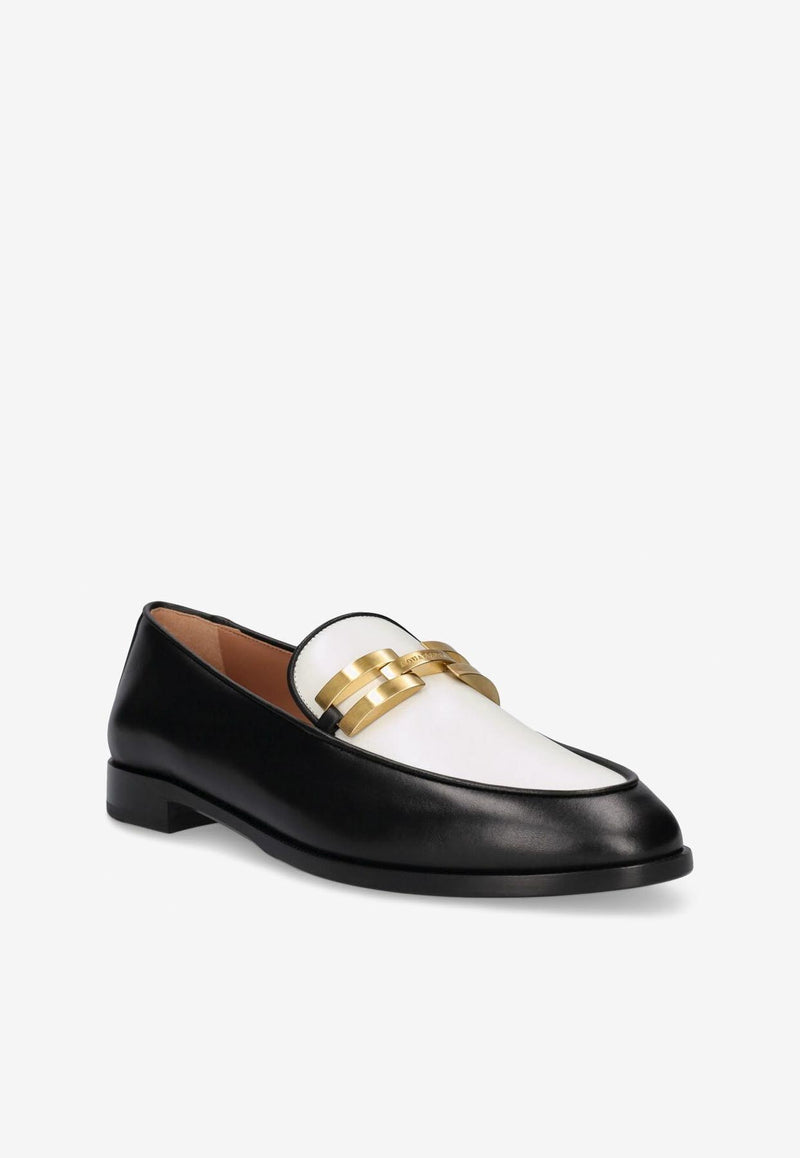 Brandi Logo Leather Loafers