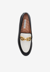 Brandi Logo Leather Loafers