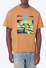 Brain Dead Information Age Occultism Printed T-shirt Beige BDP25TO00044CO/Q_BRAID-CU