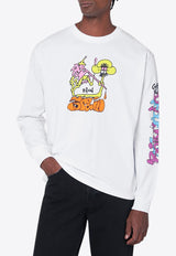 Brain Dead Packing Up Long-Sleeved T-shirt White BDP25TO10044CO/Q_BRAID-WHT