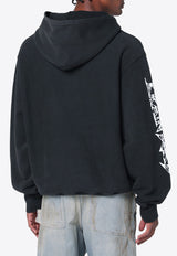 Brain Dead Neuro Free Association Hooded Sweatshirt Black BDP25TO90044CO/Q_BRAID-WB