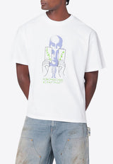 Brain Dead Subconscious Printed T-shirt White BDP25TOO0044CO/Q_BRAID-WHT