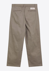 Brain Dead X Brooks Brothers Desert Straight-Leg Pants Beige BDS24B130042CO/Q_BRAID-DE