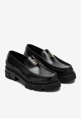 Givenchy 4G Logo Leather Loafers Black BE201KE1N5/P_GIV-001